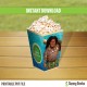 Moana Birthday Mini Popcorn Box 